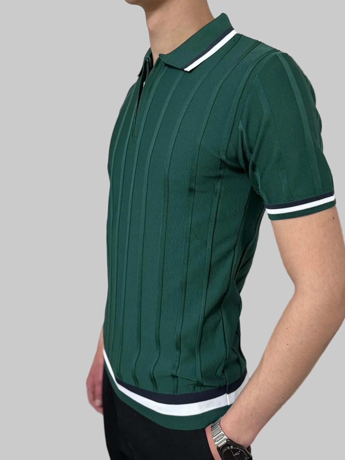Mavy Slim fit majica - Zelena