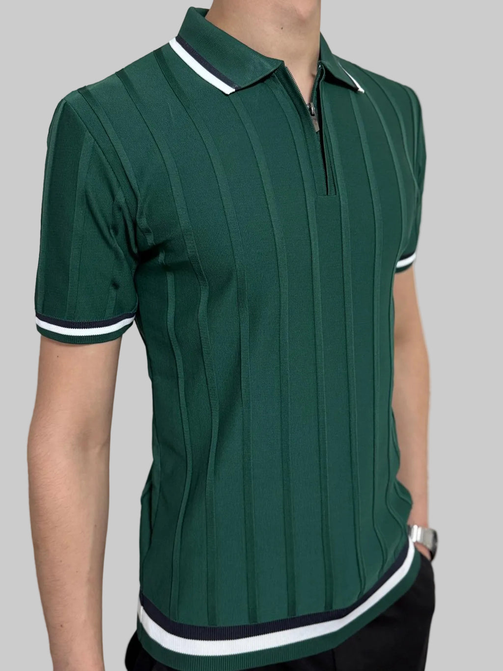 Mavy Slim fit majica - Zelena