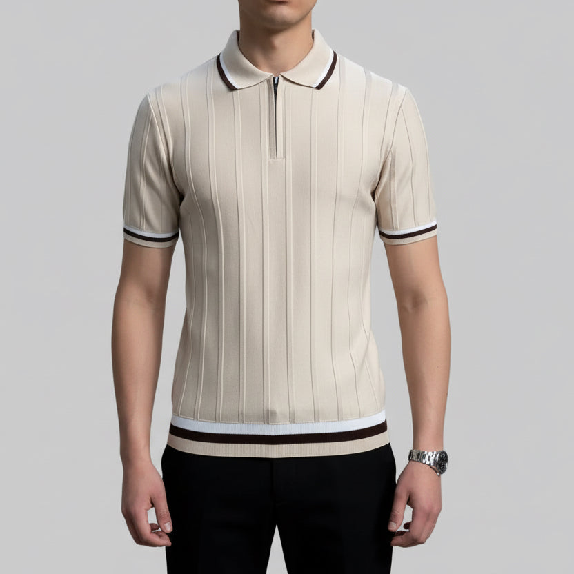 Mavy Slim fit majica - Bež