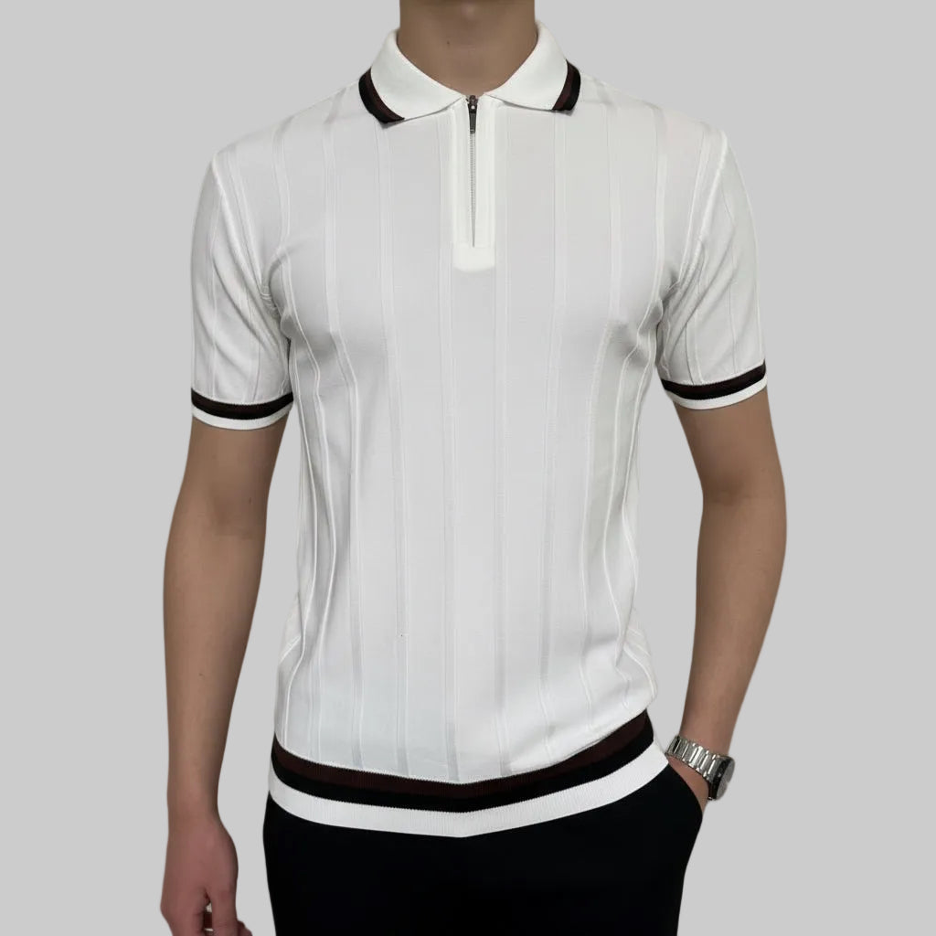 Mavy Slim fit majica - Bela