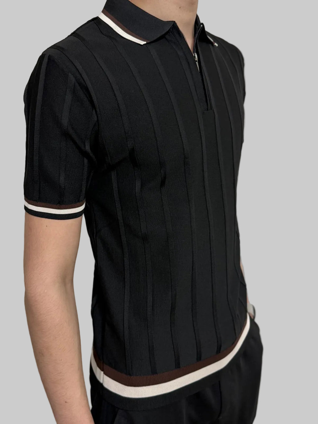 Mavy Slim fit majica - Crna