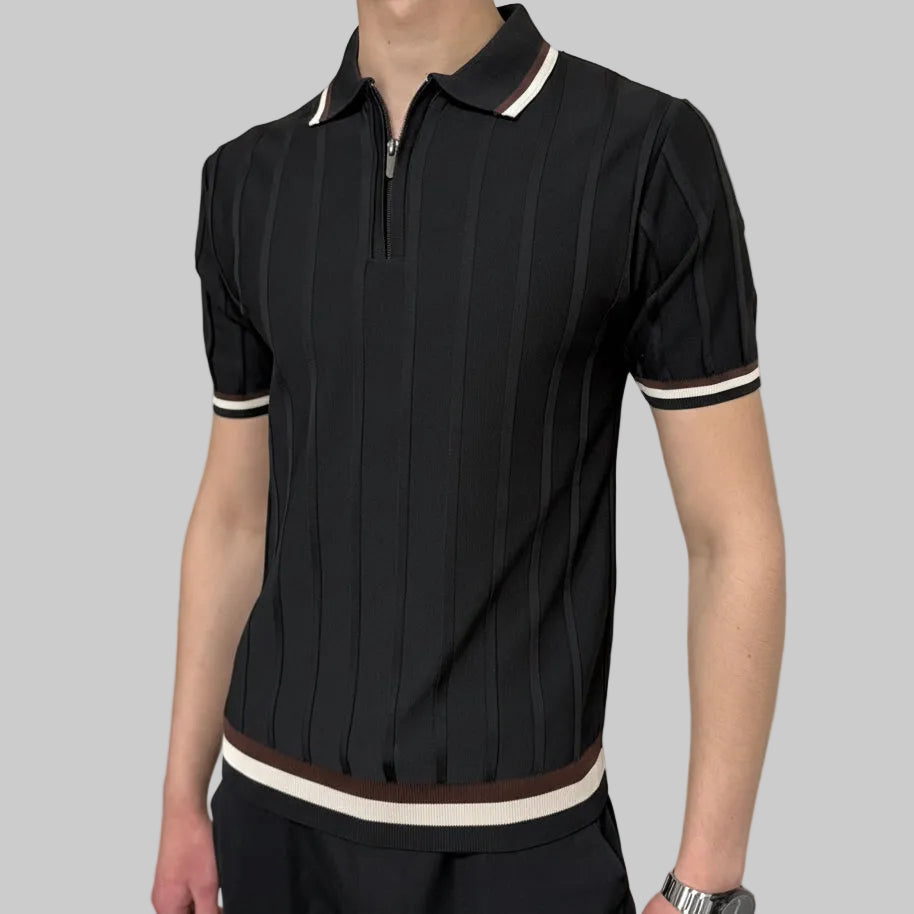 Mavy Slim fit majica - Crna